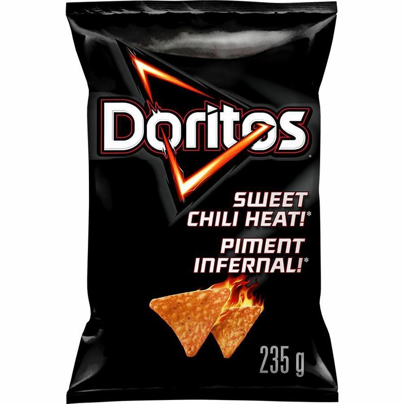 8 Bags of Doritos Sweet Chili Heat! Tortilla Chips 235g Each- Free Shipping