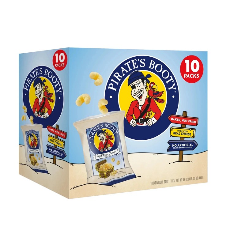 Pirate s Booty Gluten-Free Aged White Cheddar Cheese Puffed Kid Snacks Multipack gallery