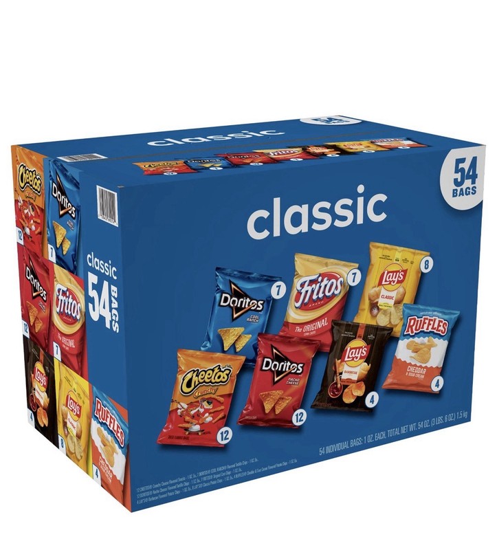 Frito Lay Classic Mix, 1 oz, Variety Pack, 54-count gallery