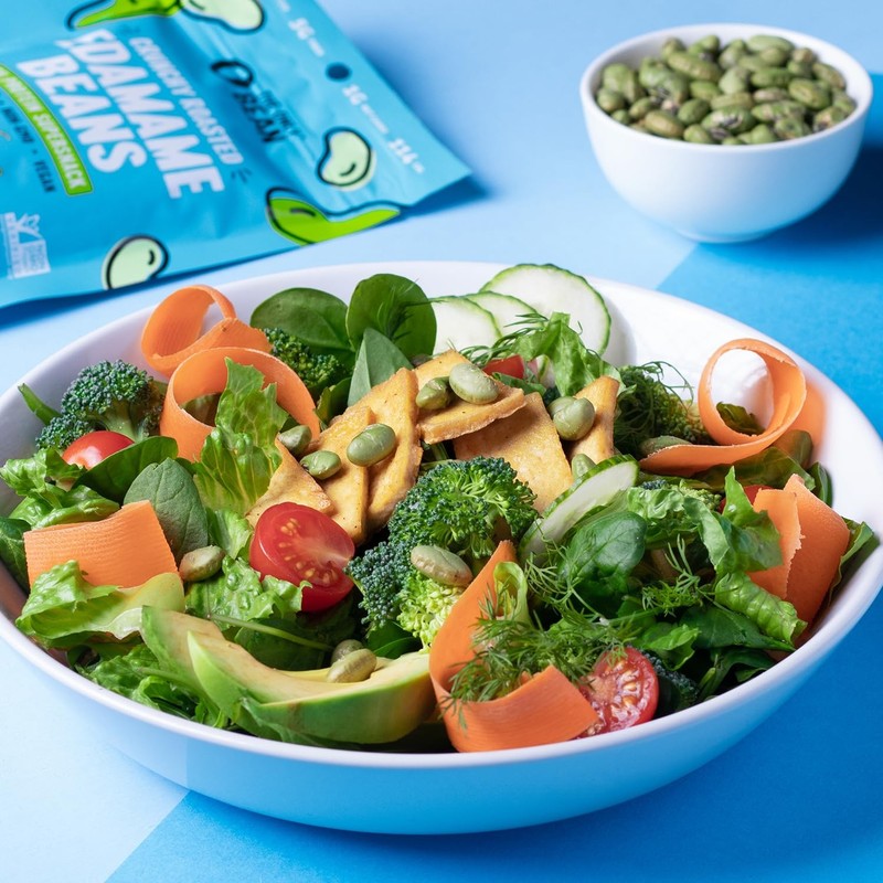 Crunchy Dry Roasted Edamame Snacks (Sea Salt), Healthy High Protein(11g) Keto... gallery
