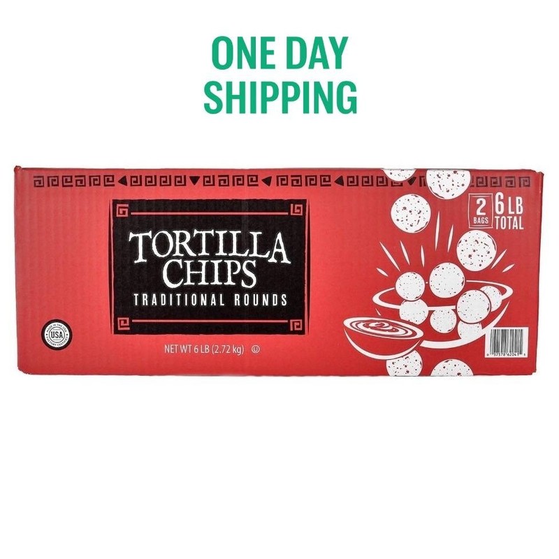 Shearer’s Foods Round Tortilla Chips, 48 oz. 2 pack