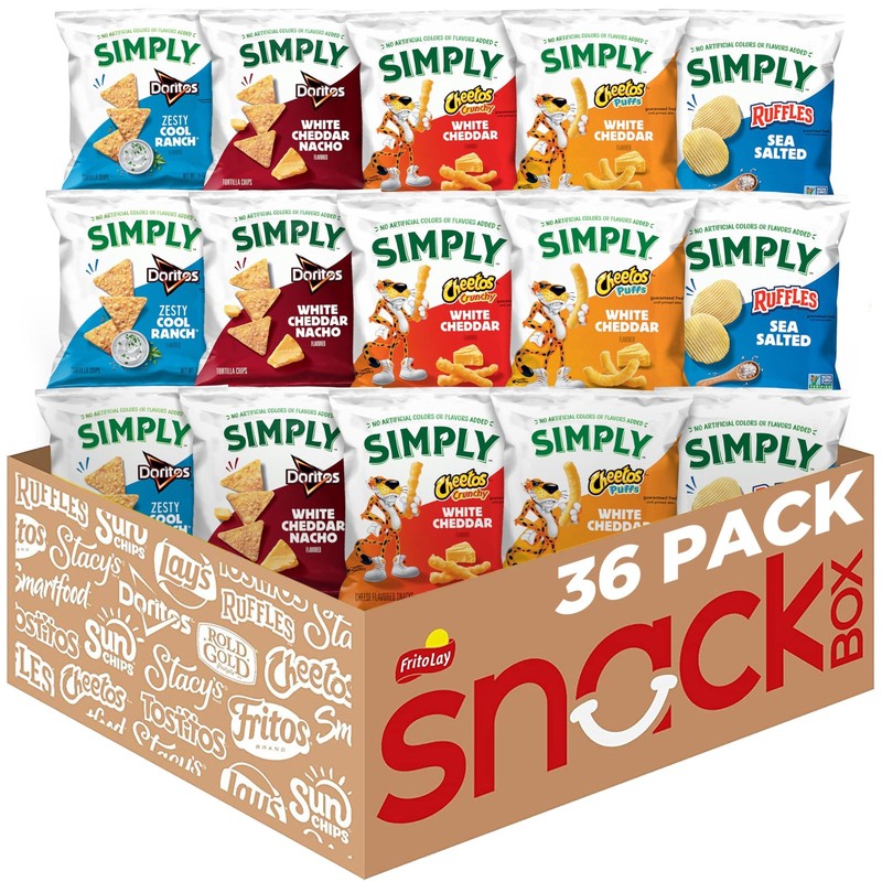 Simply Snacks Variety Pack, 0.875 Oz Bag, 36 Count, Organic, Packaging May Vary gallery