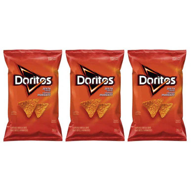 Doritos Zesty Cheese Tortilla Chips, 255g/9oz, 3-Pack {Imported from Canada} gallery