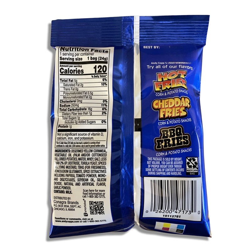 Cheddar Fries Snacks Value Pack 120 Calorie Packs | 24 Bags gallery