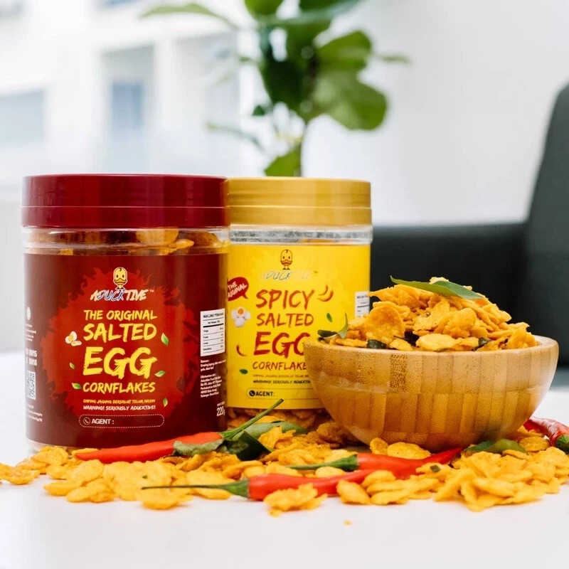 Snacks Crunchy CORNFLAKES, CONSERVE 1 SET X 3 bottle jar, Delectables 2 flavors