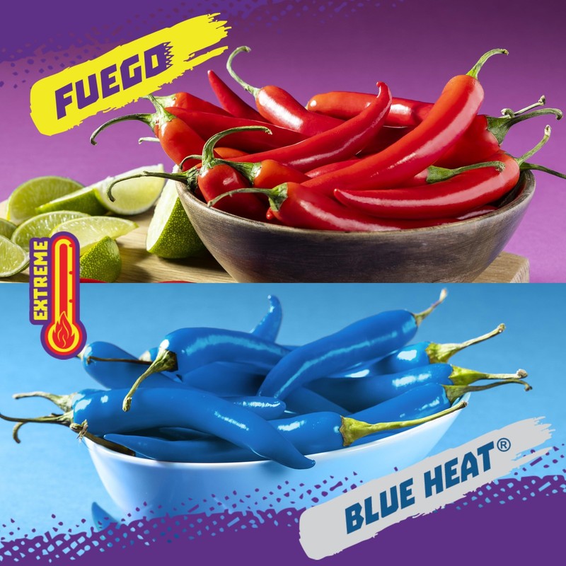Takis 40 pc / 1 oz Assorted Pack Fuego & Blue Heat Flavored Rolled Tortilla ... gallery