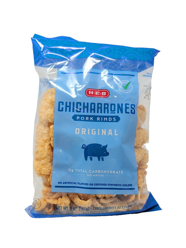HEB Chicharrones Pork Rinds Original Flavor 5 Ounce Bag