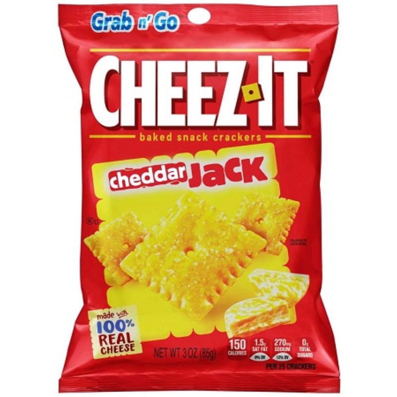 6x Cheez-It Cheddar Jack Baked Snack Crackers Cheese Chips Crunchy New Lot 3oz