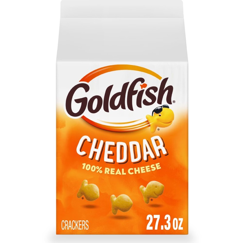 Goldfish Cheddar Cheese Crackers 27.3 oz Carton