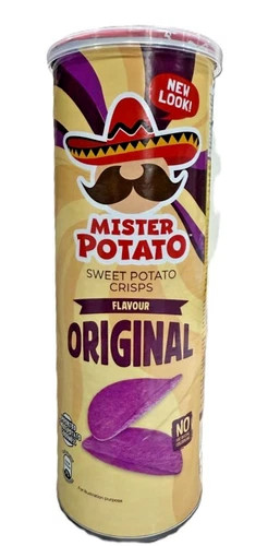 Mister Potato Sweet Potato Purple Chips New Look Original Flavour 118g - 5 Packs