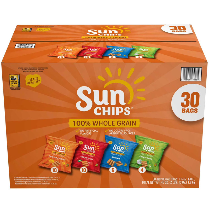 SunChips Mix Variety Pack Whole Grain Chips (30 ct.) Great Price