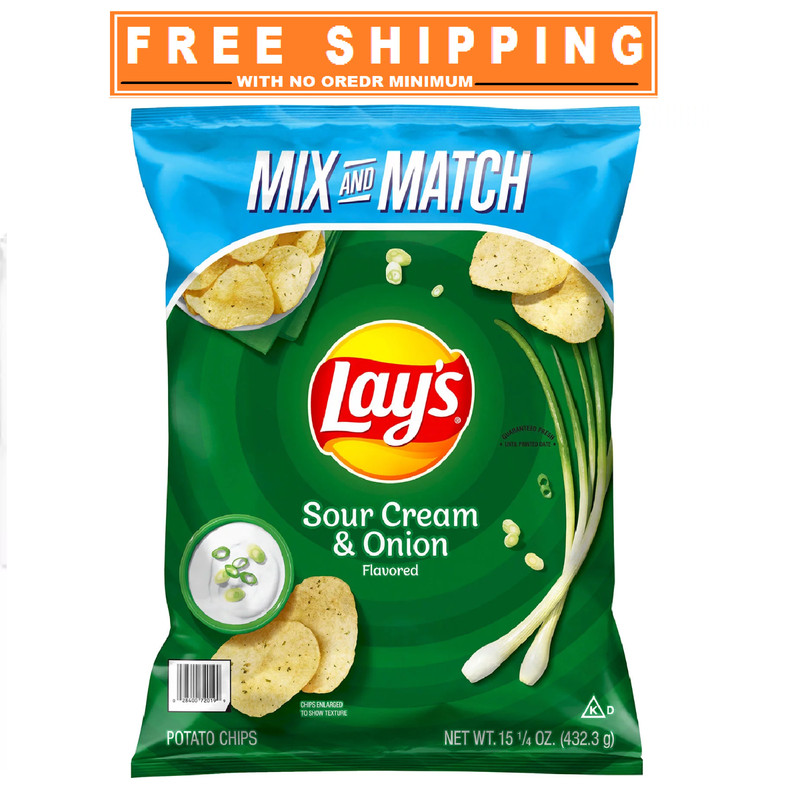 Lay’s Sour Cream & Onion Potato Chips, 15.63 oz.