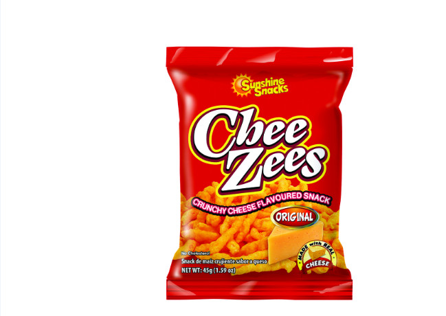 Sunshine Snacks Chee Zees Crunchy Snacks 12 Units / 45 g