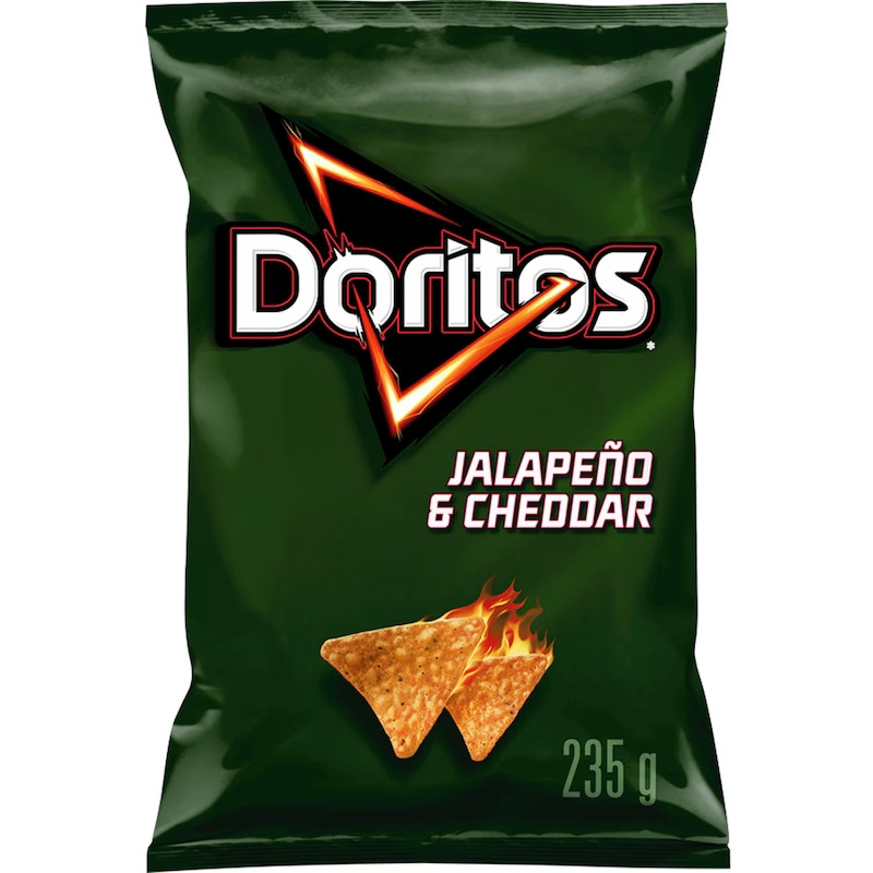 Doritos Jalapeno Cheddar 235g bag Double boxed PACK 2 - FREE SHIPPING gallery