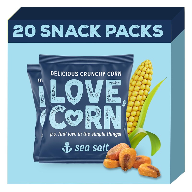 Sea Salt 0.7oz x 20 Bags – Delicious Crunchy Corn – Healthy Family Snacks – G…