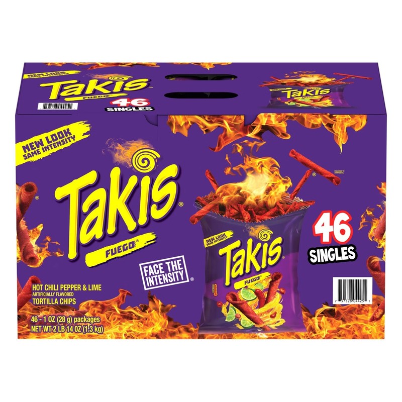 Takis Fuego Rolled Tortilla Chips 1 oz Bags Hot Chili Lime (46 Pack) BULK PACK gallery