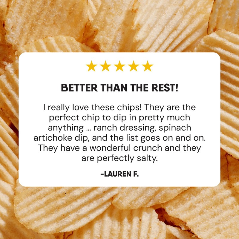 The Good Crisp Company Crinkle Cut Potato Chips, Variety Pack, 5.5 Oz Pack of 6 gallery