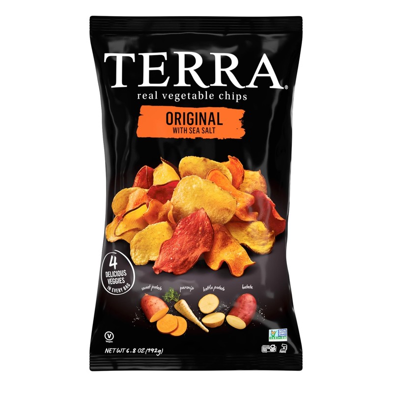 Terra Vegetable Chips, Original Chips with Sea Salt, 6.8 Ounce (Pack of 1)