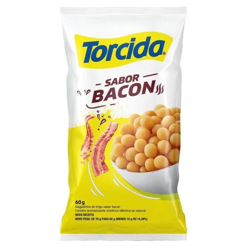 Torcida Salgadinho Bacon Snack 60g – Authentic Brazilian Snack