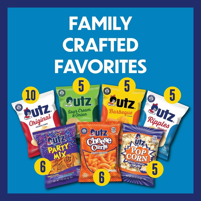 Utz Snack Variety Pack Individual Snacks, Includes 1 Ounce (Pack of 42) gallery
