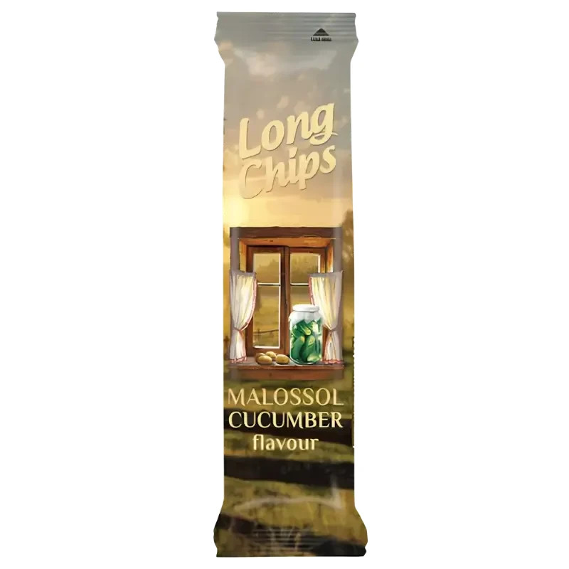 4 LONG CHIPS LIGHTLY SALTED CUCUMBER Flavor Potato Chips 75g 2.65oz gallery