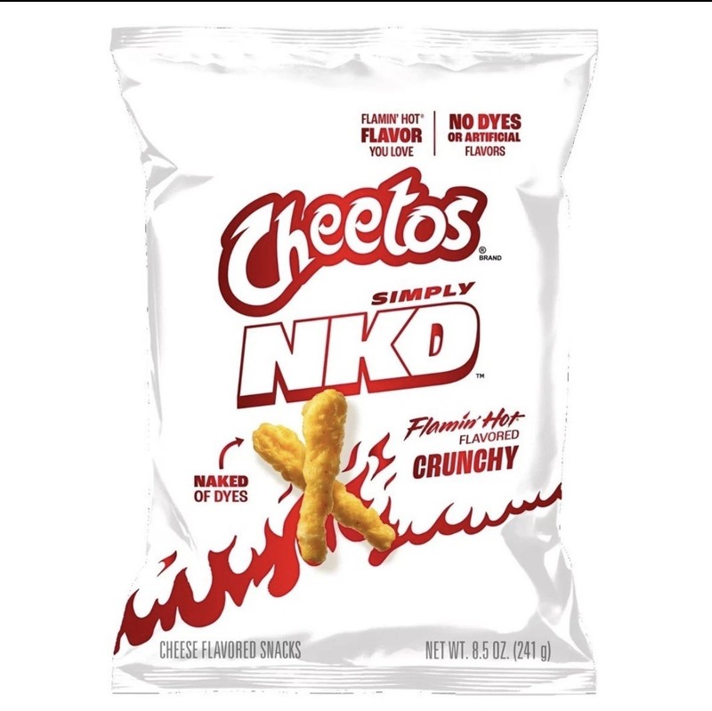 New Limited Edition 🔥Cheetos Simply Naked NKD Flamin Hot Baked Crunchy 8.5oz