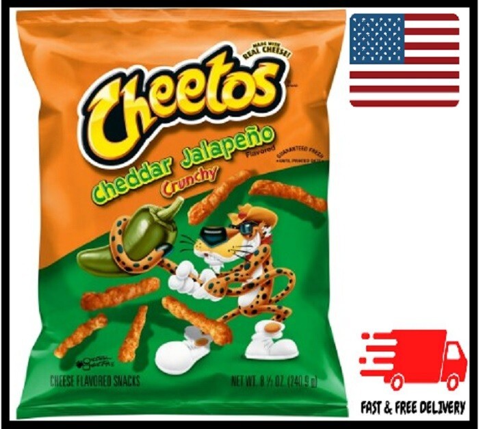 Cheetos Crunchy Cheddar Jalapeno Cheese Puff Chips, 8.5oz Bag
