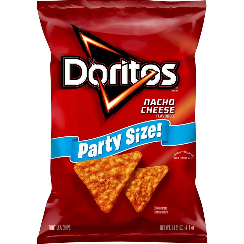 Doritos Spicy Nacho Tortilla Snack Chips, 14.5 Ounce Bag (4 Bags))