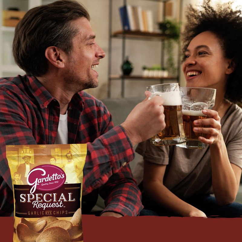 Gardetto'S Snack Mix, Roasted Garlic Rye Chips, 14 Oz gallery