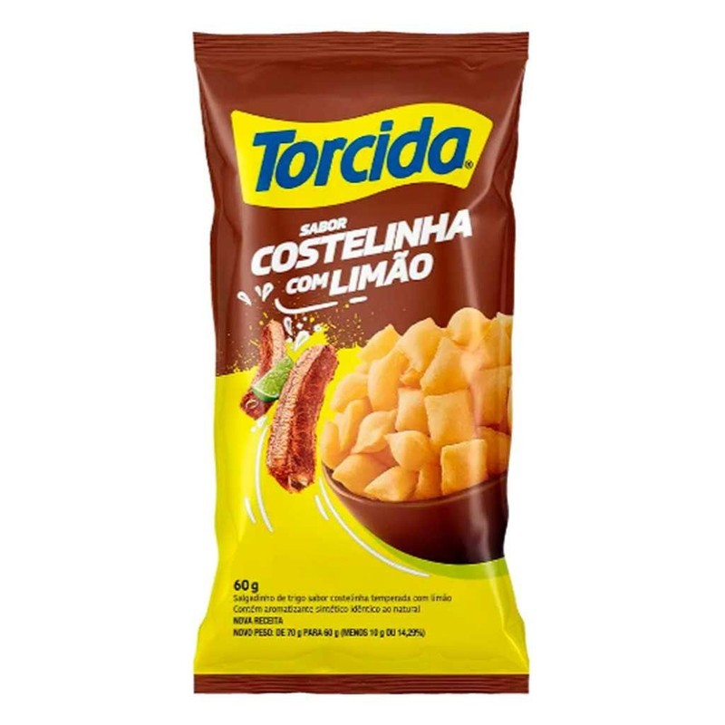 Torcida Salgadinho Rib & Lemon Snack 60g - Authentic Brazilian