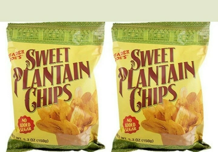 2 Packs Trader Joe’s Sweet Plantain Chips 5.3 OZ Each Pack