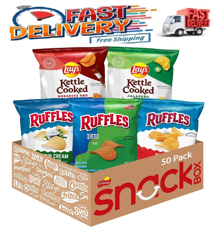 Lay’s & Ruffles Crunch Mix Chips, Variety Pack, 50 pk.