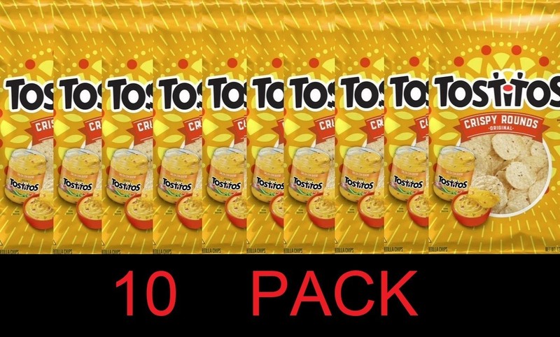 Tostitos Tortilla Chips ORIGINAL FLAVOR Crispy Rounds 12 oz Bag – 10 PACK