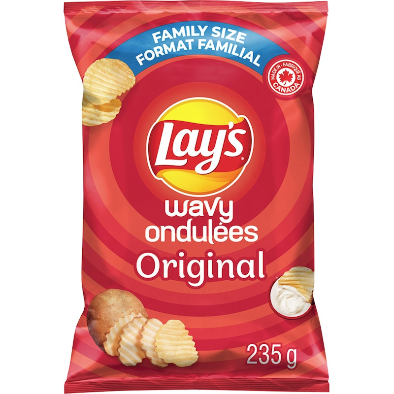 LAY’S Wavy Original potato chips 235g – FREE SHIPPING