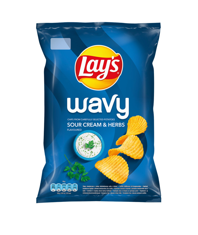 5 LAYS WAVY SOUR CREAM & HERBS Flavor Potato Chips Crisps Snacks 120g 4.2oz gallery