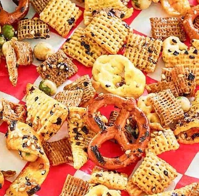 5LB FURIKAKE SEAWEED CUSTOM MADE SNACK MIX, PARTY CHIPS MIX, SWEET-SALTY BULK!!!