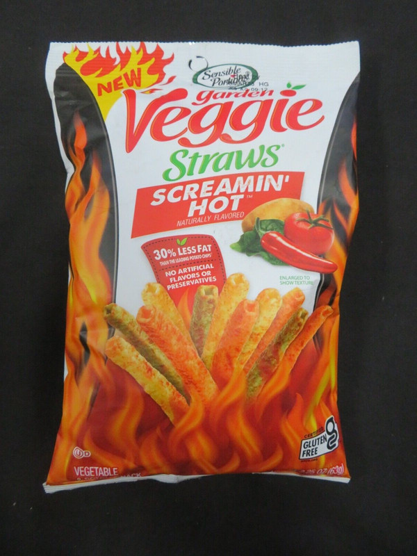 (2) Bags Of Sensible Portions Garden Veggie Straws Screamin' Hot 2.25 Oz Each ! gallery