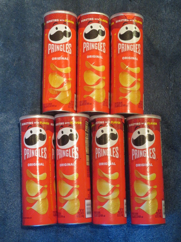 (7) Cans Pringles Original Potato Chips 5.2 Oz Each