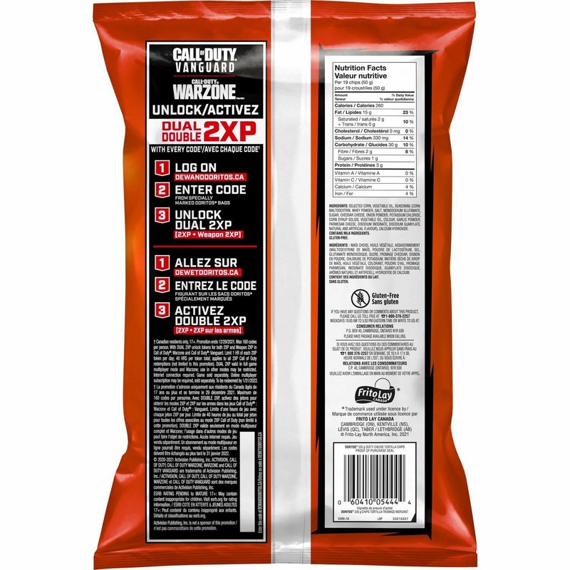 2 Bags Doritos Zesty Cheese Tortilla Chips 220g each gallery