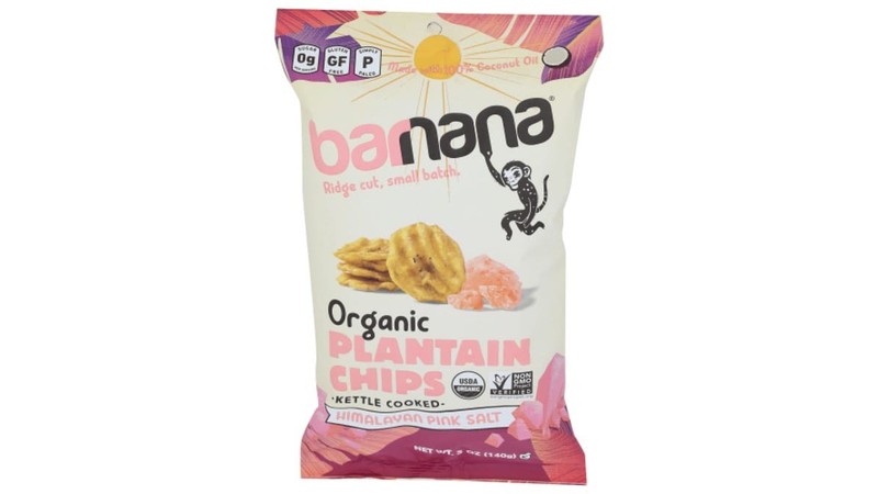 Organic Himalayan Pink Salt Plantain Chips Pack of 3 Healthy Snack 5 Ounce