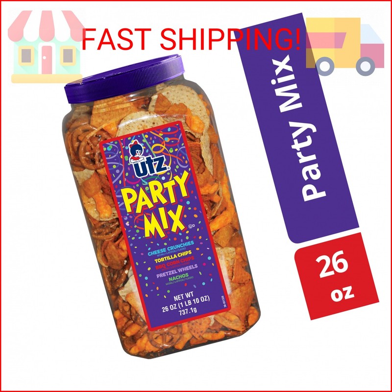 Utz Party Mix - Tasty Snack Mix Includes Corn Tortillas, Nacho Tortillas, Pretze gallery