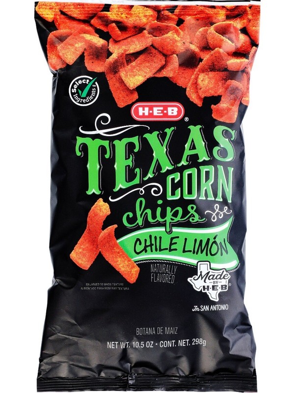 H-E-B Texas Corn Chips – Chile Limón, 10.5 oz