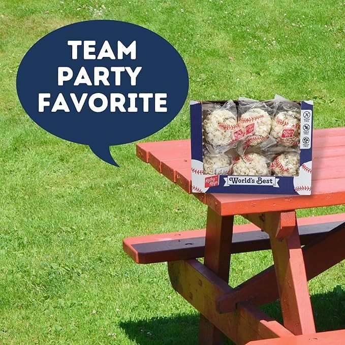 Kathy Kaye Baseball Sweet & Salty 1 oz. Popcorn Balls | 1 Ounce (Pack of 18) gallery