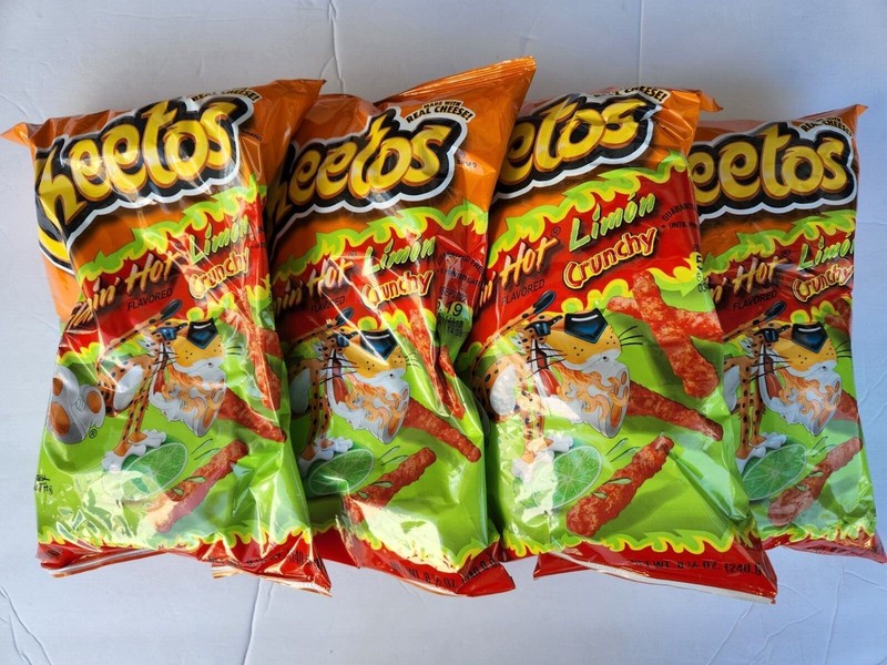 NEW LOOK, SAME TASTE 4 CHEETOS FLAMING'HOT LIMON CRUNCHY 8 1/2 OZ EACH 09/2024 gallery