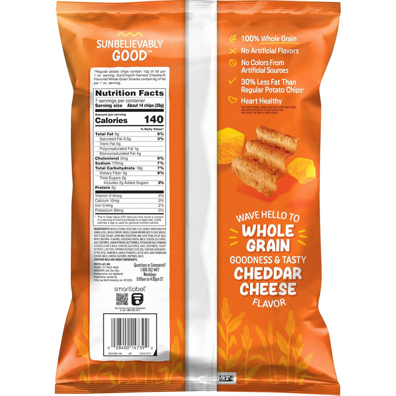 Multigrain Snacks Harvest Cheddar, 7 Oz gallery