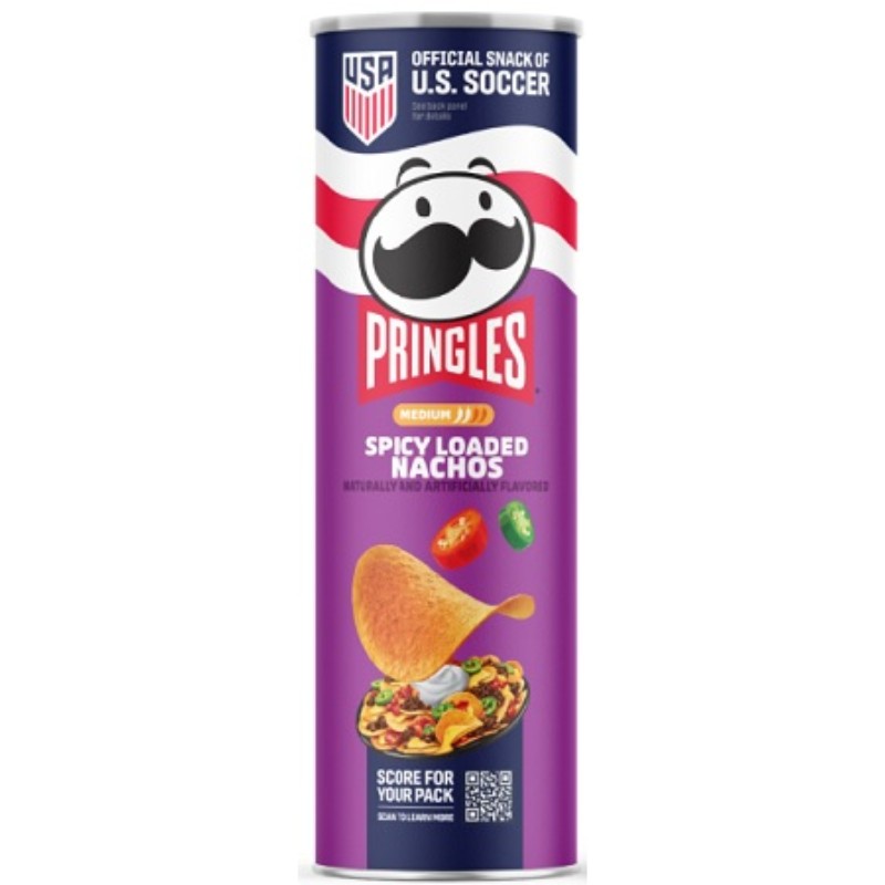14x Pringles Spicy Loaded Nachos Potato Chips Snacks Bulk Case Bundle Lot 5.5oz