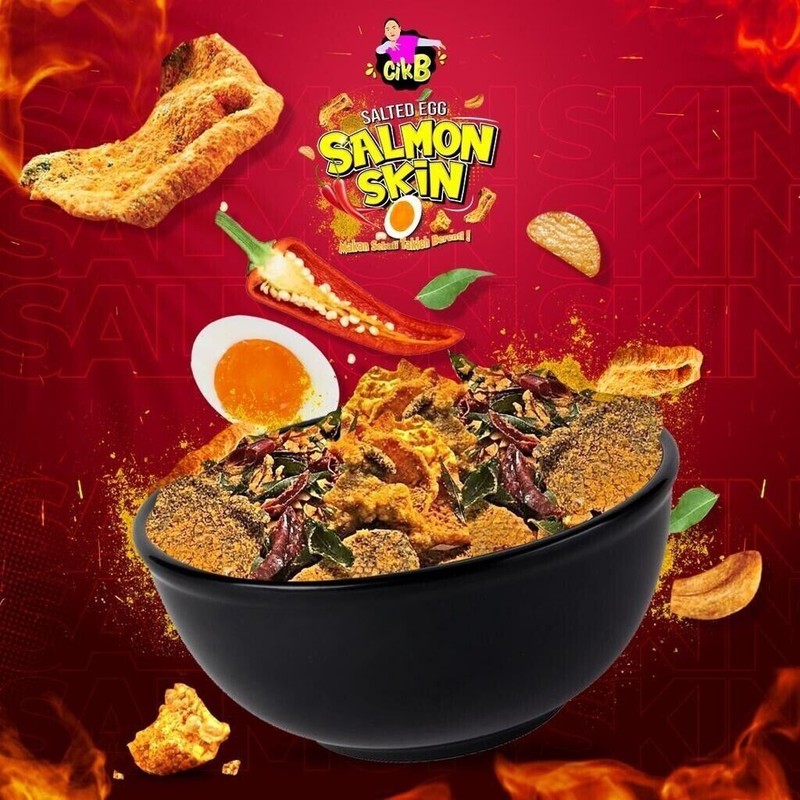 Cheapest Cik B Salted Egg Salmon Skin Chips 280g x3 Bottle