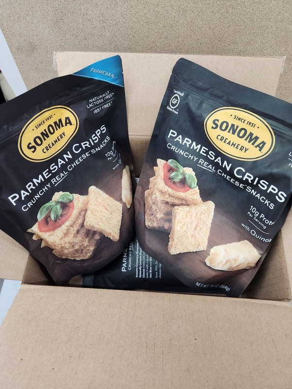 Sonoma Creamery - Cheese Crisps, Parmesan, 10 Oz 3 Ct BB 02/2024 PLS READ DESC