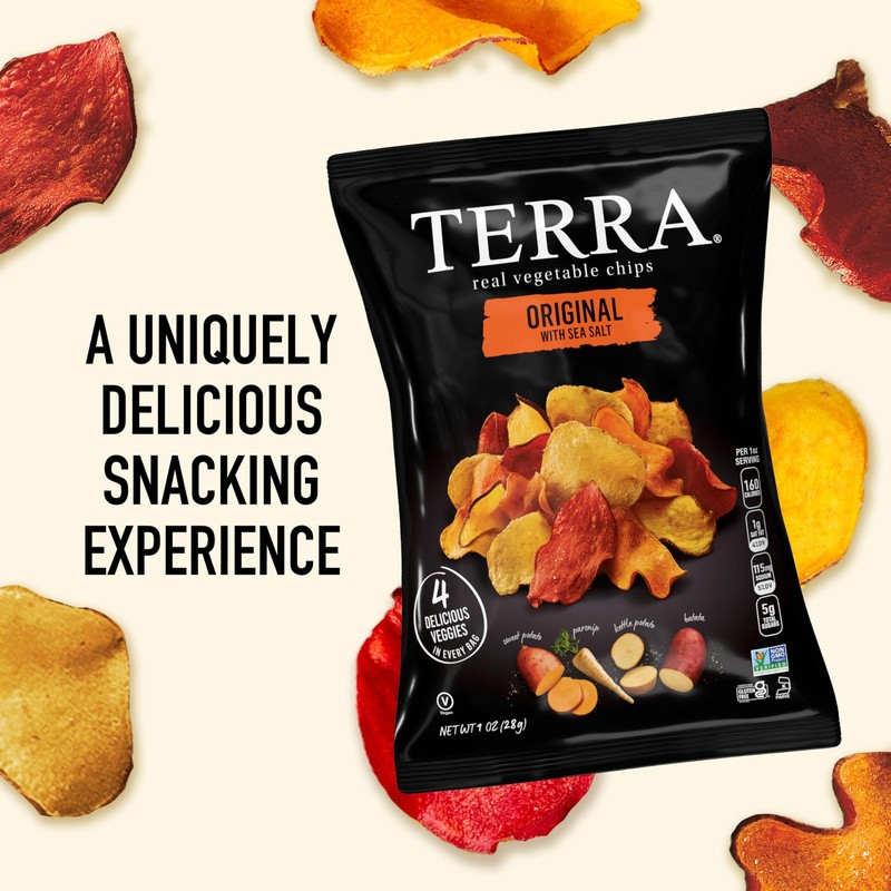 Terra Vegetable Chips with Sea Salt, Original, 1 oz (Pack of 24) gallery