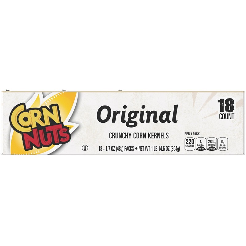 CORN NUTS Original Crunchy Corn Trail Mixes Kernels, Ready-to-Eat, 1.7 oz gallery